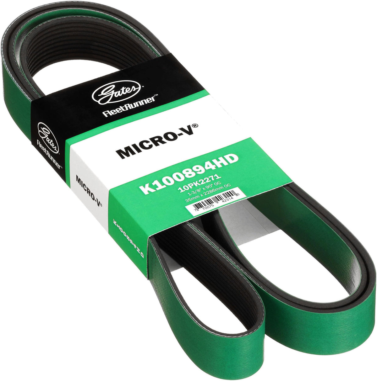 Gates K100894HD FleetRunner Micro-V Serpentine Drive Belt