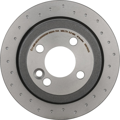 Brembo 08.9163.2X Xtra UV Coated solid drilled Rear Brake Rotor