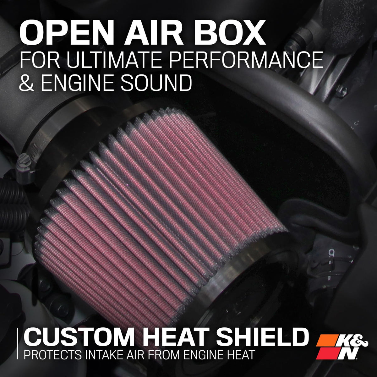 K&N FILTER 69-7078TS K&N Cold Air Intake System: High-Flow Air Filter, Increase Performance & Acceleration: Compatible with 2008-2020 Infiniti/Nissan: G37, 370Z, 69-7078TS