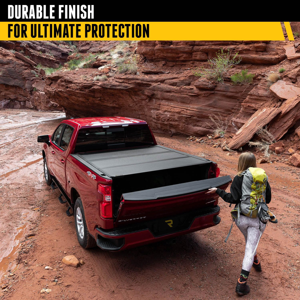 UNDERCOVER AX32013 RealTruck Undercover ArmorFlex Hard Folding Truck Bed Tonneau Cover – AX32013 – Fits 2019-2025 Dodge Ram 1500 w/Multi-Function Tailgate (w/o RamBox) 6' 4" Bed (76.3")