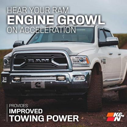 K&N FILTER 77-1561KP K&N Cold Air Intake System: High-Flow Air Filter, Increase Performance & Towing: Compatible with 2009-2023 RAM/DODGE 1500 Classic, 1500, 2500, 3500, 77-1561KP