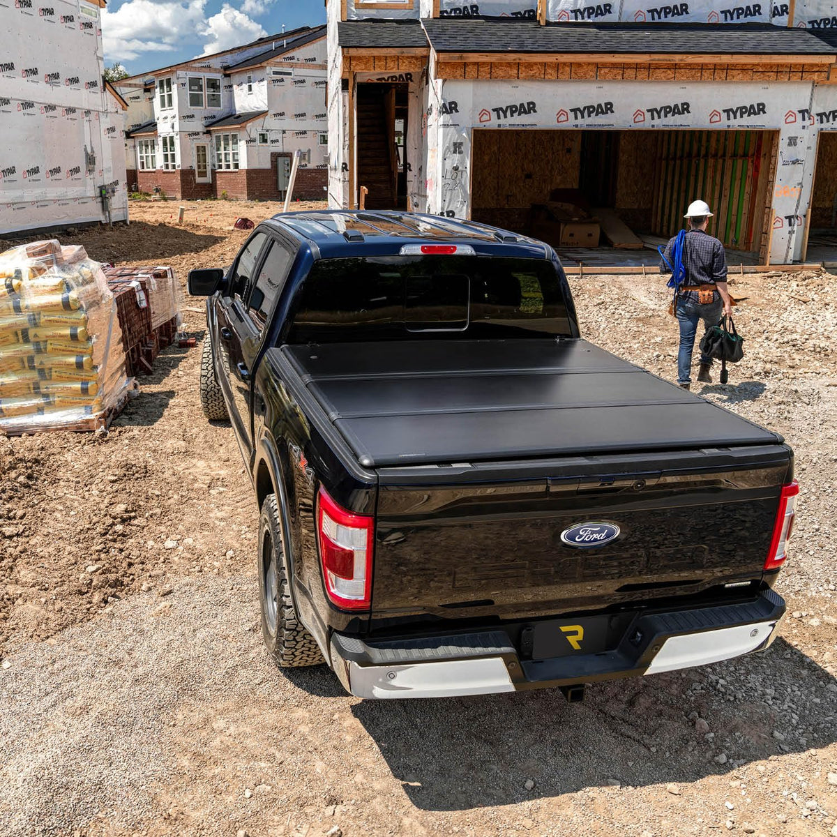 UNDERCOVER TR46009 RealTruck Undercover Triad Hard Folding Truck Bed Tonneau Cover | TR46009 | Fits 2007-2025 Toyota Tundra, w/ & w/o Track System; Will not Work w/Trail Edition Storage Boxes 6' 7" Bed (78.7")