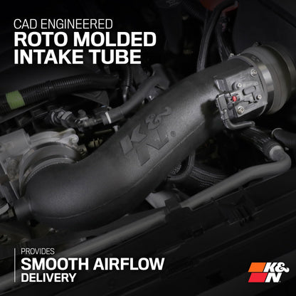 K&N 57-9036 Cold Air Intake System: High-Flow Air Filter