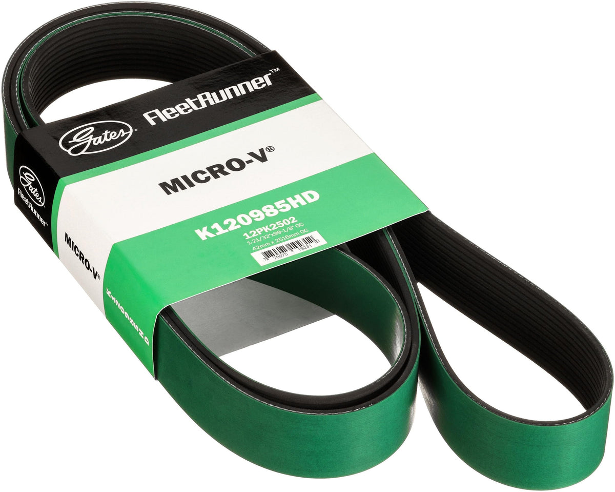 Gates K120985HD Fleet Runner Heavy Duty Micro V Serpentine