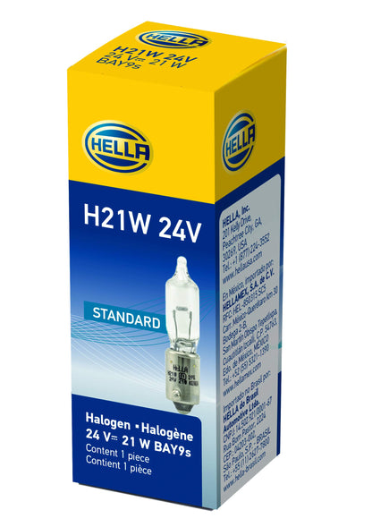 HELLA H21W 24V Hella H21W 24V Bulb H21W 24V 21W Bay9S T2.75
