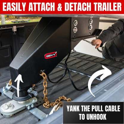 GEN-Y HITCH GH-8102 GEN-Y Hitch Nomad 5th Wheel to Gooseneck Static Pin Box | Made in USA