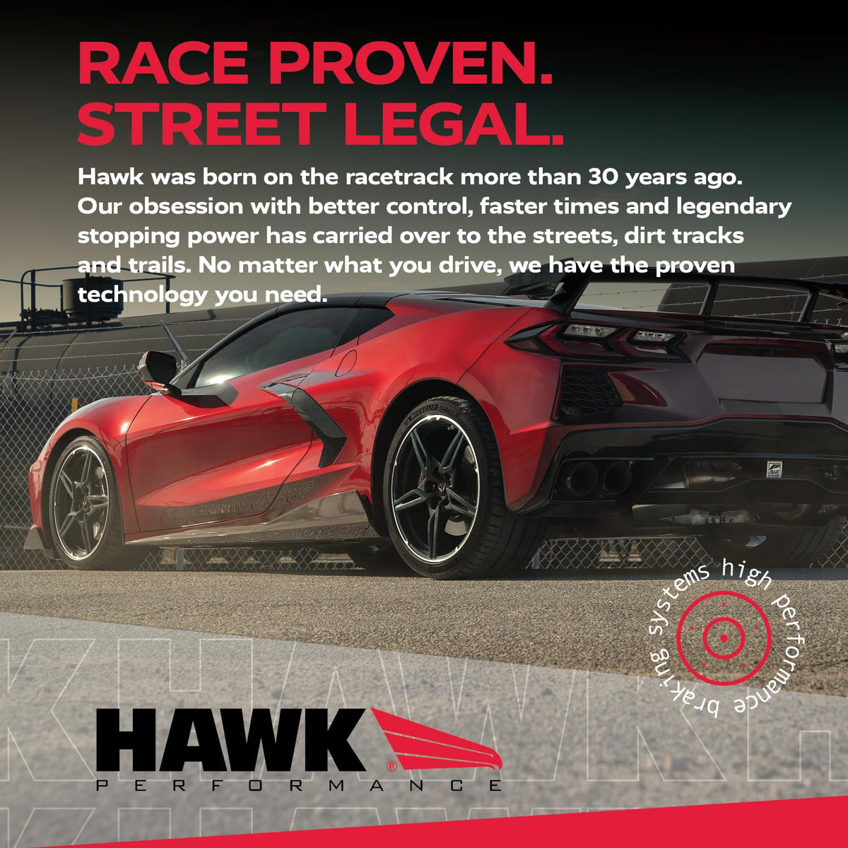 Hawk HB119F.594 Performance HPS Performance Street Brake Pads