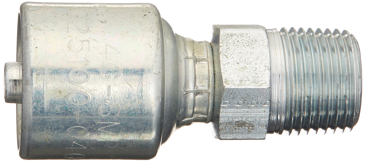 Gates G25100-0406 MegaCrimp Coupling, 0.25" Hose ID, 3/8-18