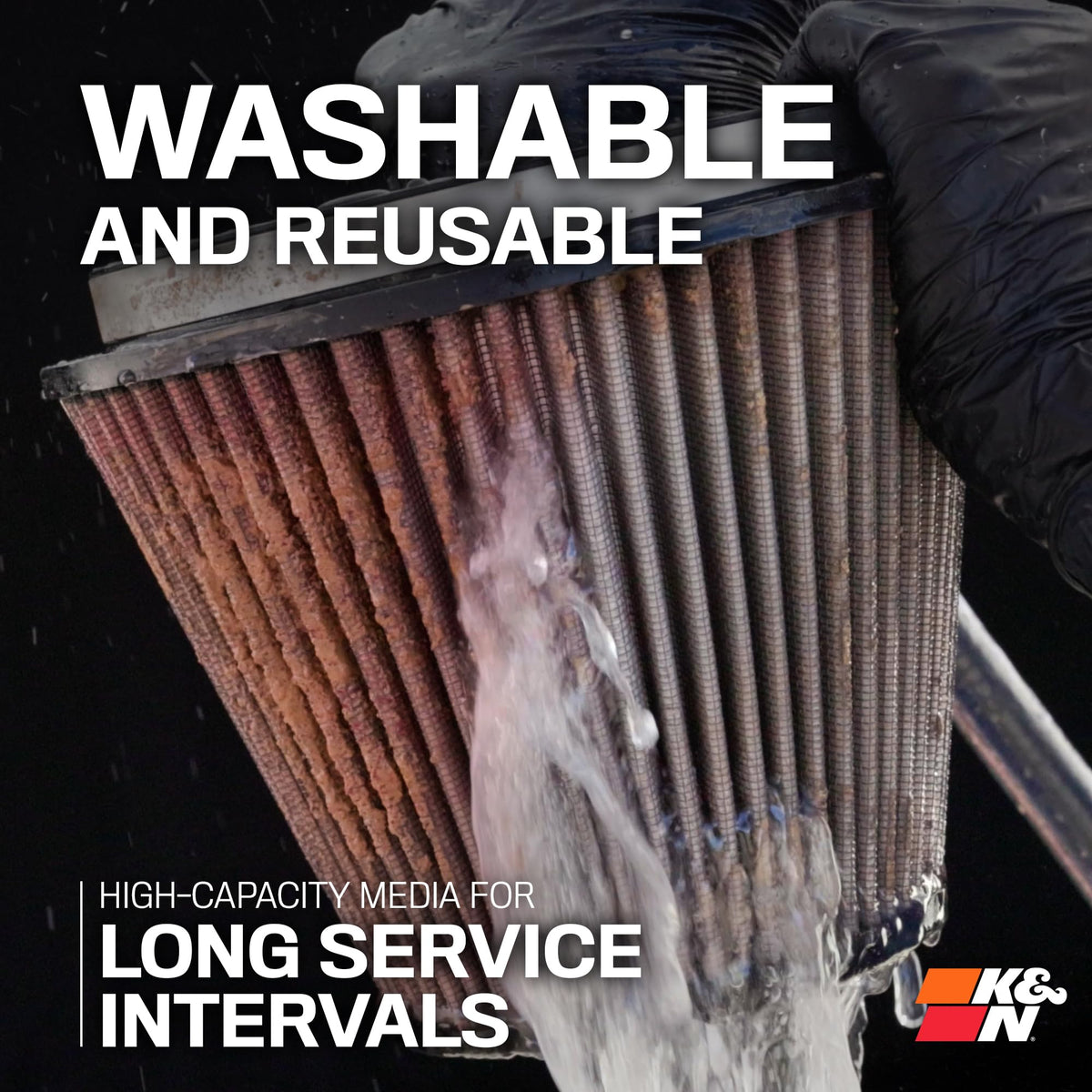 K&N FILTER PL-1003 K&N Engine Air Filter: High Performance, Powersport Air Filter, PL-1003