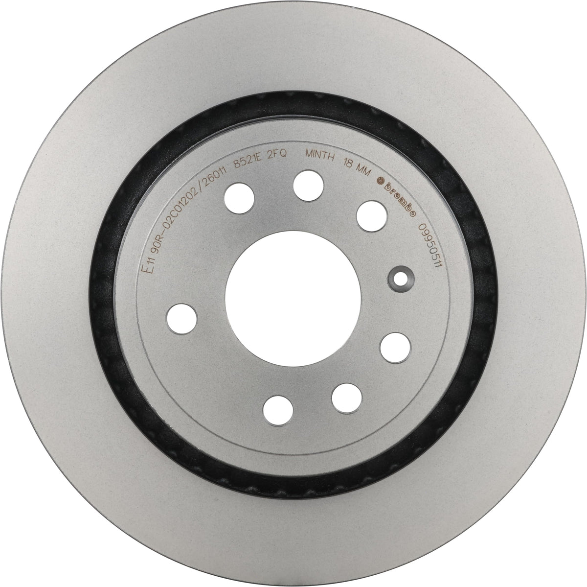 BREMBO 09950511C02 Brembo 09.9505.11 UV Coated vented Rear Brake Rotor CADILLAC/CHEVROLET/FIAT/OPEL/SAAB/VAUXHALL OE# 9191336