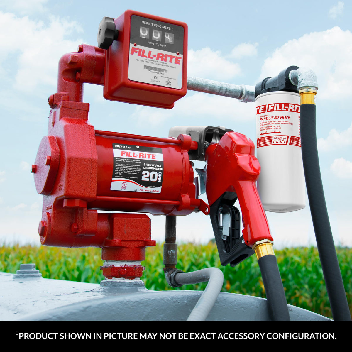 FILL RITE N075UAU10 Fill-Rite N075UAU103/4"" Auto Nozzle w/HookUnleaded GasolineRed 2.5-14.5 GPMEnd of Delivery Hose - 1 Each