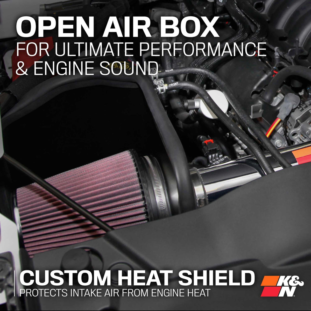 K&N 77-3082KP Cold Air Intake System: High-Flow Air Filter