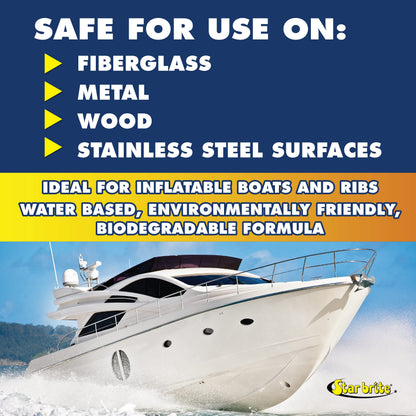 STAR BRITE 092232P STAR BRITE Heavy Duty Boat Bottom Cleaner - Removes Deposits & Stains, For Fiberglass, Wood, Iron, Painted Surfaces, 32oz Spray (092232P)