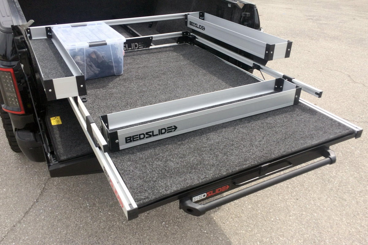 Bedslide 15-6848-CG Bedslide 1500 Contractor Sliding Truck Bed Organizer, 65 x 48-Inch, Capacity 1500 lbs., Truck Bed Storage Tray, Black