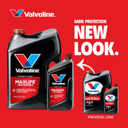 VALVOLINE 891666 Valvoline High Mileage 150K with MaxLife Plus Technology 5W-20 Motor Oil 1 Quart