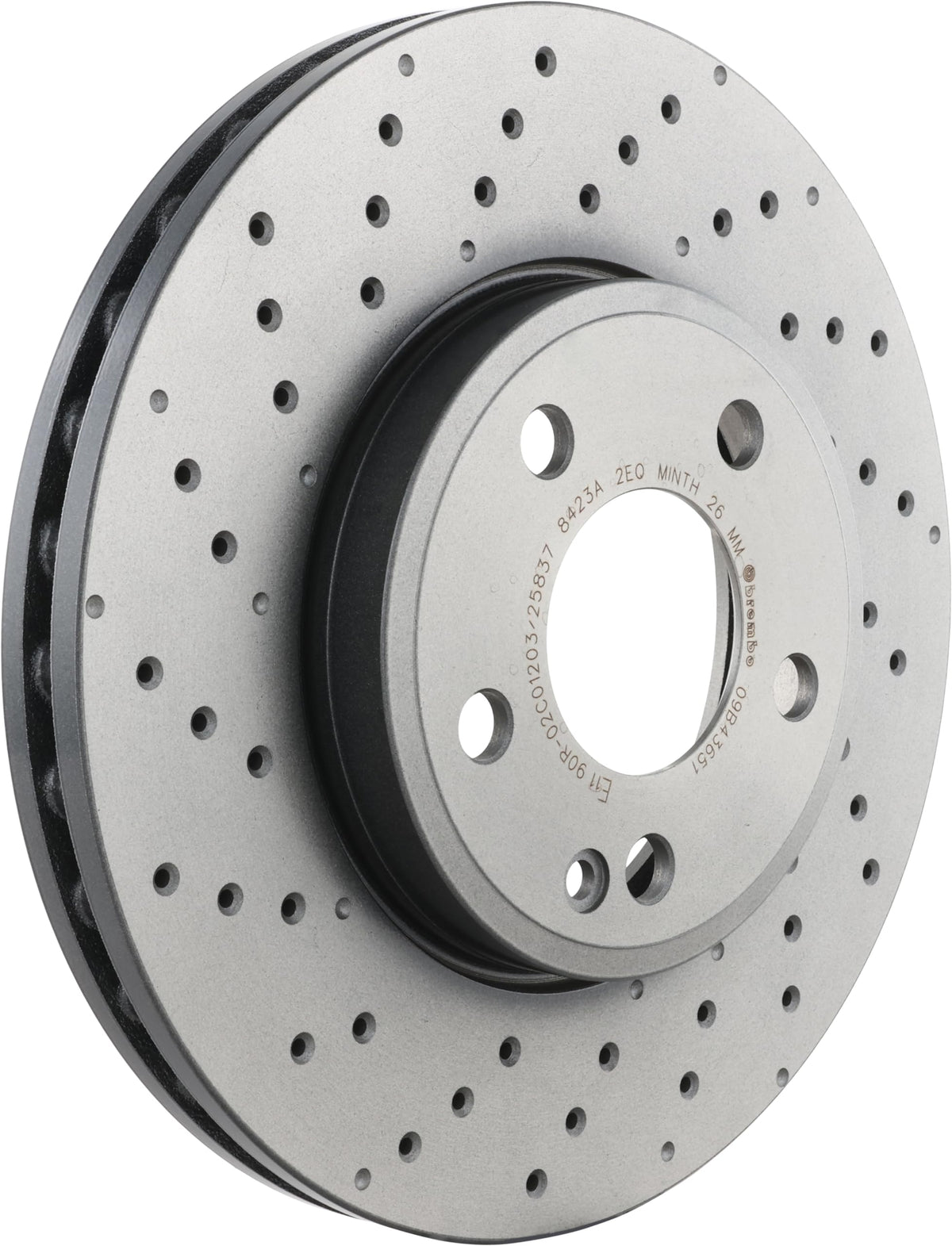 BREMBO 09B43651C02 Brembo 09.B436.51 UV Coated vented drilled Front Brake Rotor MERCEDES-BENZ/MERCEDES-BENZ (BBDC) OE# A2464212512