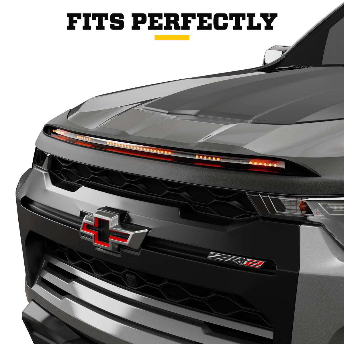 Husky Liners 2820196 Husky Liners Aeroskin Lightshield PRO Low Profile Deflector/Bug Shield – Fits 2021-2026 Ford F-150 (Excludes Tremor/Platinum/King Ranch Models) – Hood, 1-pc Black - 2820196
