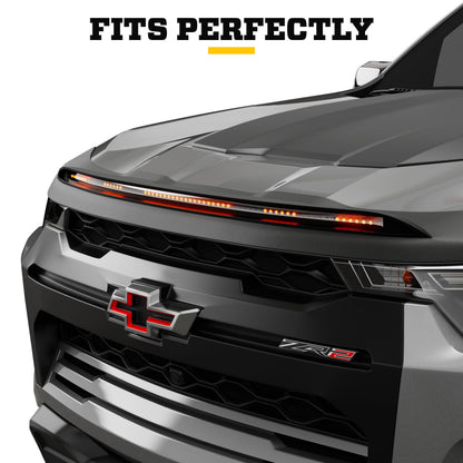 Husky Liners 2820196 Husky Liners Aeroskin Lightshield PRO Low Profile Deflector/Bug Shield – Fits 2021-2026 Ford F-150 (Excludes Tremor/Platinum/King Ranch Models) – Hood, 1-pc Black - 2820196