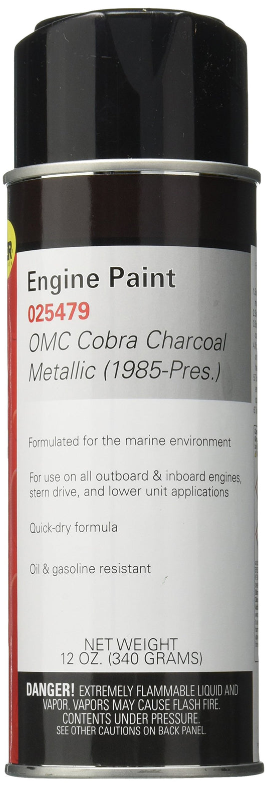 MOELLER 025479 Moeller 025479 EP Omc Marine Paint, Charcoal Metallic