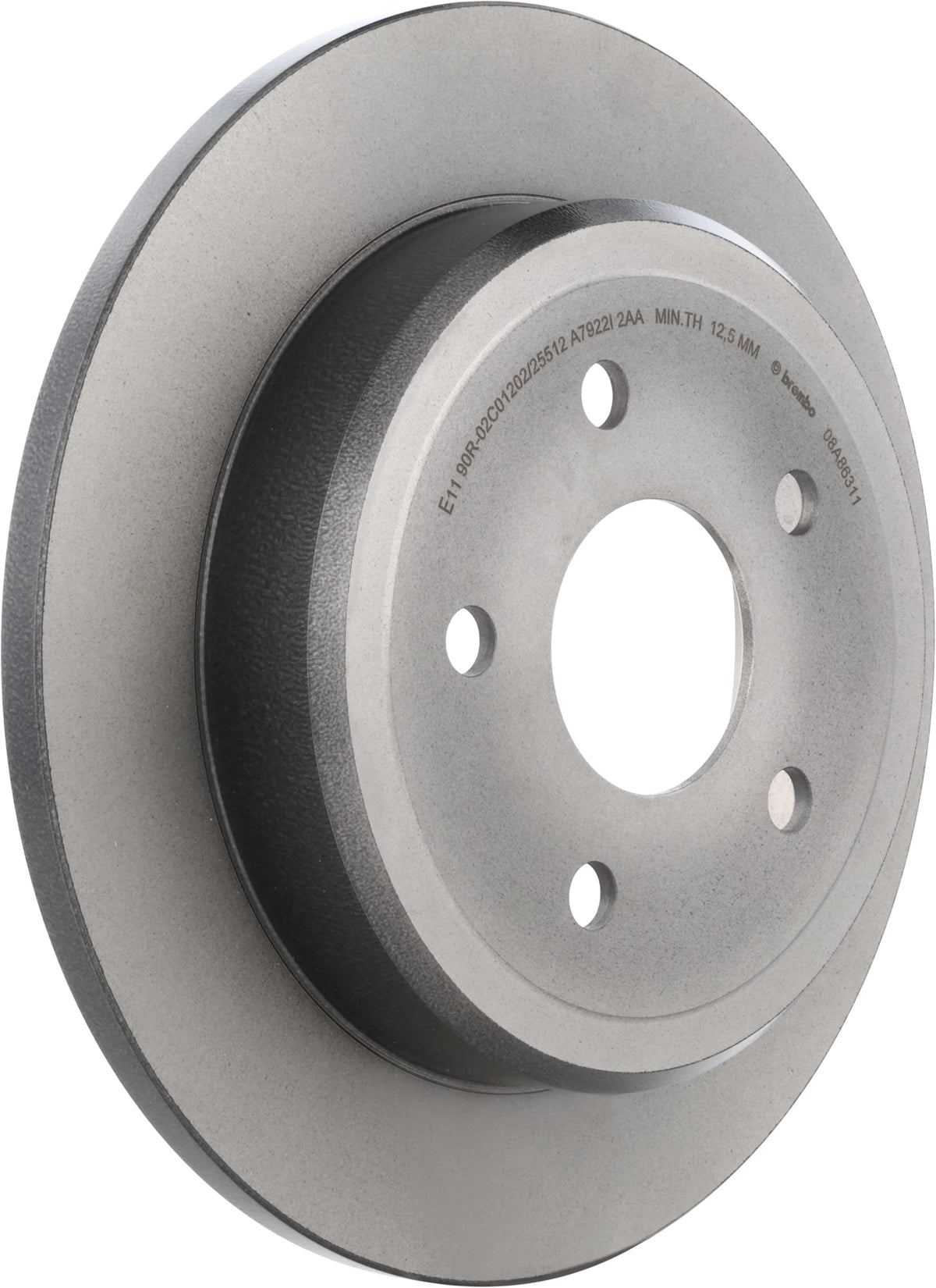 BREMBO 08A86311C02 Brembo 08.A863.11 UV Coated solid Rear Brake Rotor JEEP OE# 52089275AB