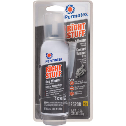 PERMATEX 25238 Permatex 25238 The Right Stuff 1 Minute Grey Gasket Maker, 3 oz