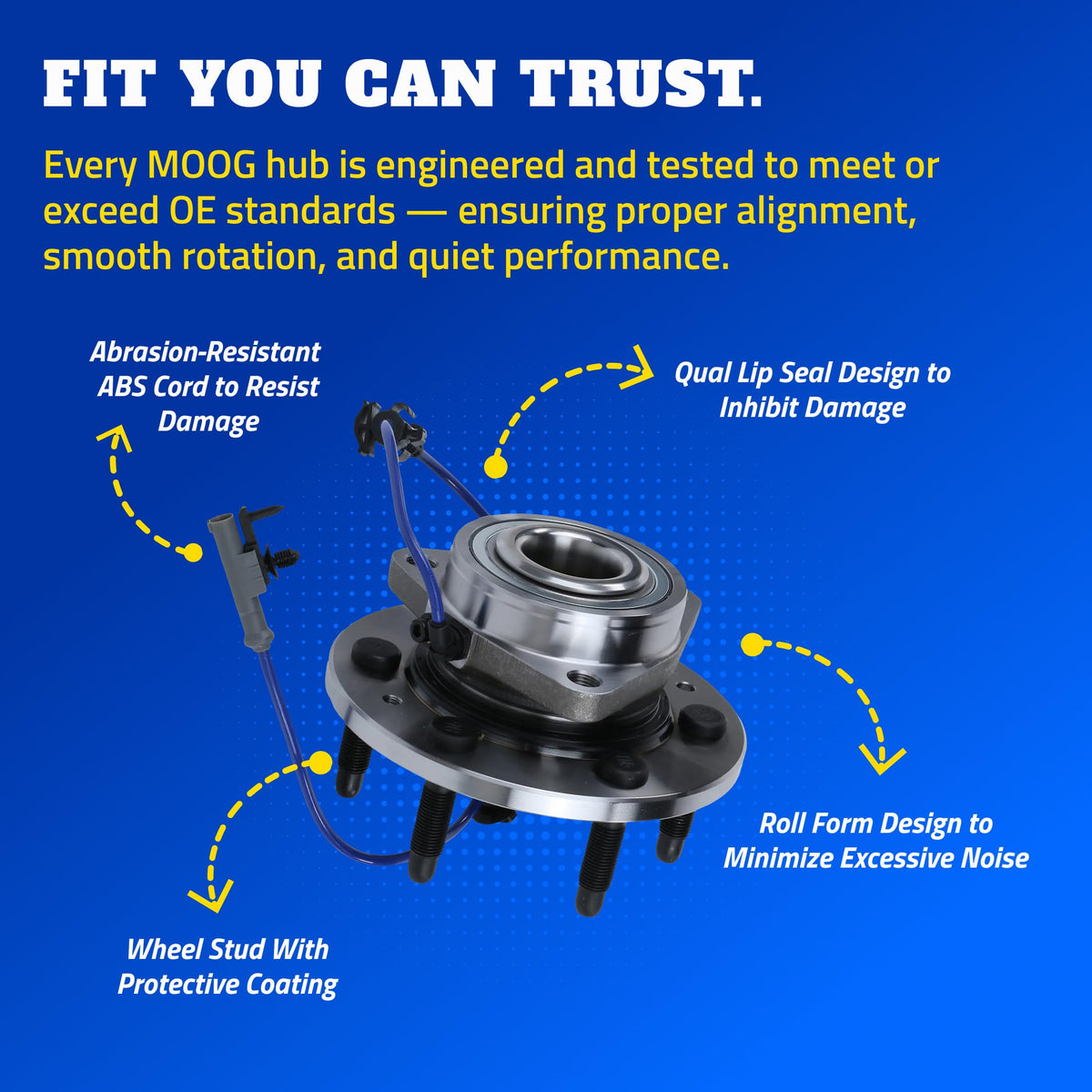 MOOG 513214 MOOG 513214 Wheel Bearing and Hub Assembly for Chevrolet Malibu