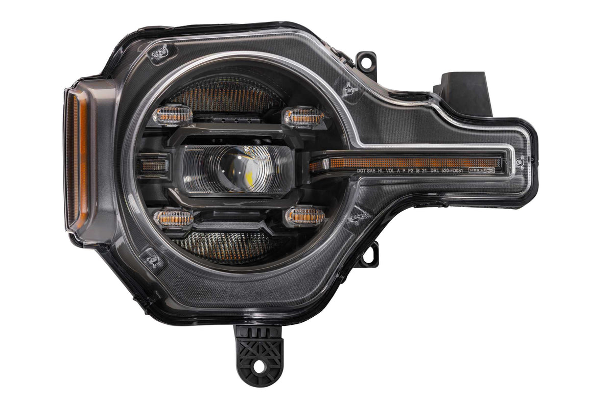MORIMOTO LF497-A Morimoto XB LED Headlights Fits Ford Bronco 2021+ Plug and Play Headlight Assemblies Amber DRL (LF497-A)