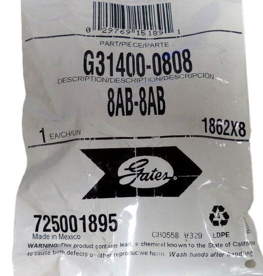 GATES G31400-0808 Gates G31400-0808 AIR BRAKE UNION (SURELOK)