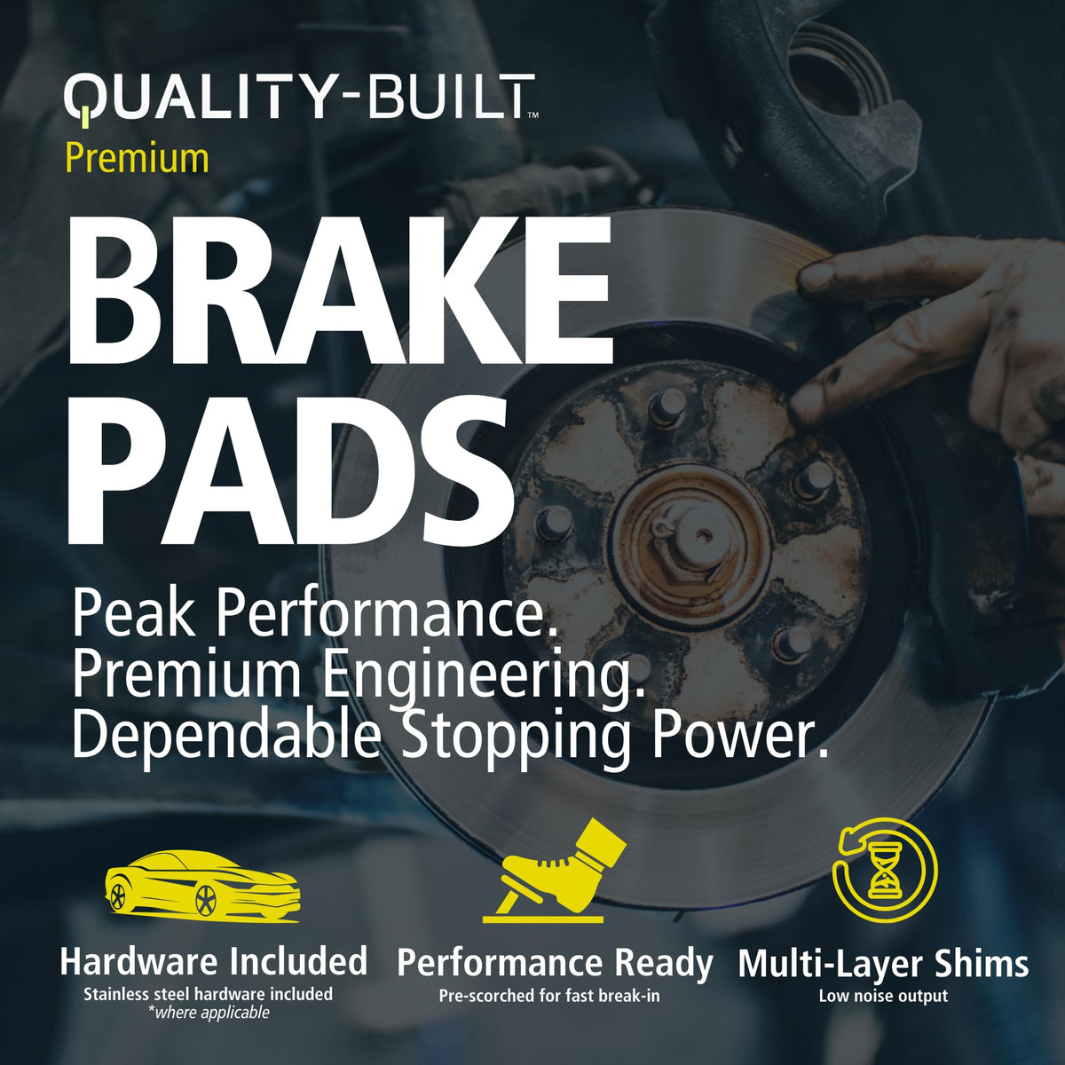 MPA 1001-1169M QUALITY-BUILT Premium Semi-Metallic Front Brake Pads 1001-1169M Compatible with 2006-2012 Buick/Chevrolet/GMC/Isuzu/Saab (9-7x,Ascender,Canyon,Colorado,Envoy,Envoy XL,Rainier,Trailblazer,Trailblazer)