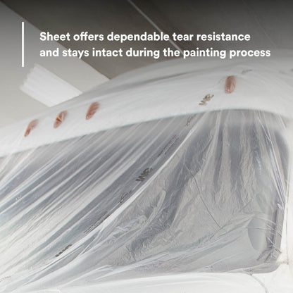 3M 06742 3M Overspray Protective Sheeting, 06742, 20 ft x 250 ft