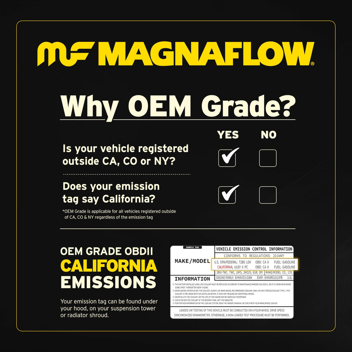 MAGNAFLOW 280387 MagnaFlow Direct-Fit Catalytic Converter 280387 (Federal/EPA Compliant)