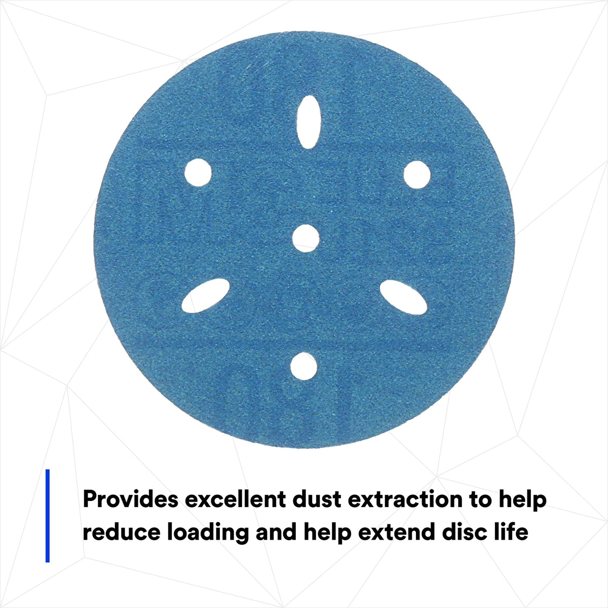 3M 36146 3M Hookit Blue Abrasive Disc, 321U, 36146, 3 in, 180+ Grade, Multi-Hole
