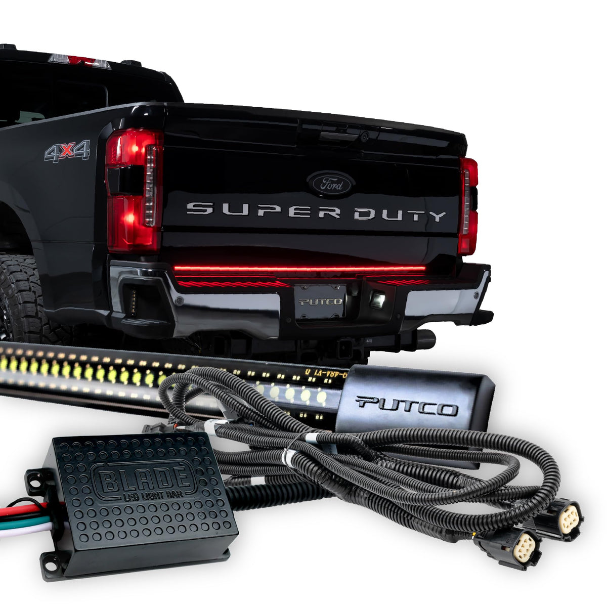 PUTCO 9203060-26 Putco 60" Blade LED Tailgate Light Bar Red/White LEDs & Plug-N-Play Quick Connect Harness - Fits Ford F250 / F350 / F450 2023-2027 w/LED Tail Lights
