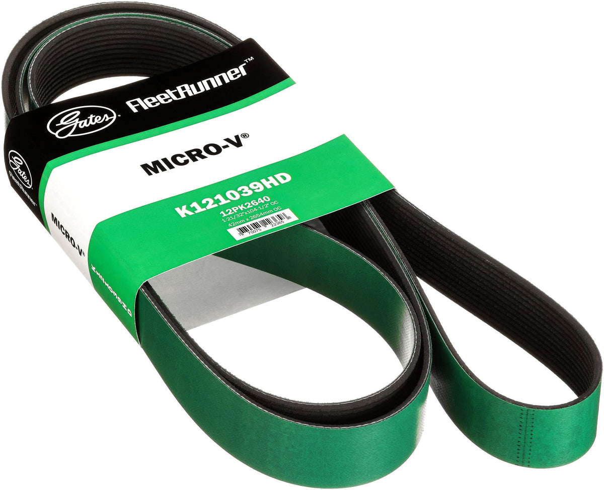Gates K121039HD FleetRunner Micro-V Serpentine Drive Belt