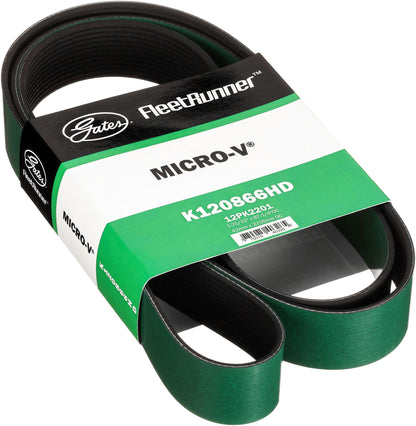 Gates K120866HD FleetRunner Micro-V Serpentine Drive Belt