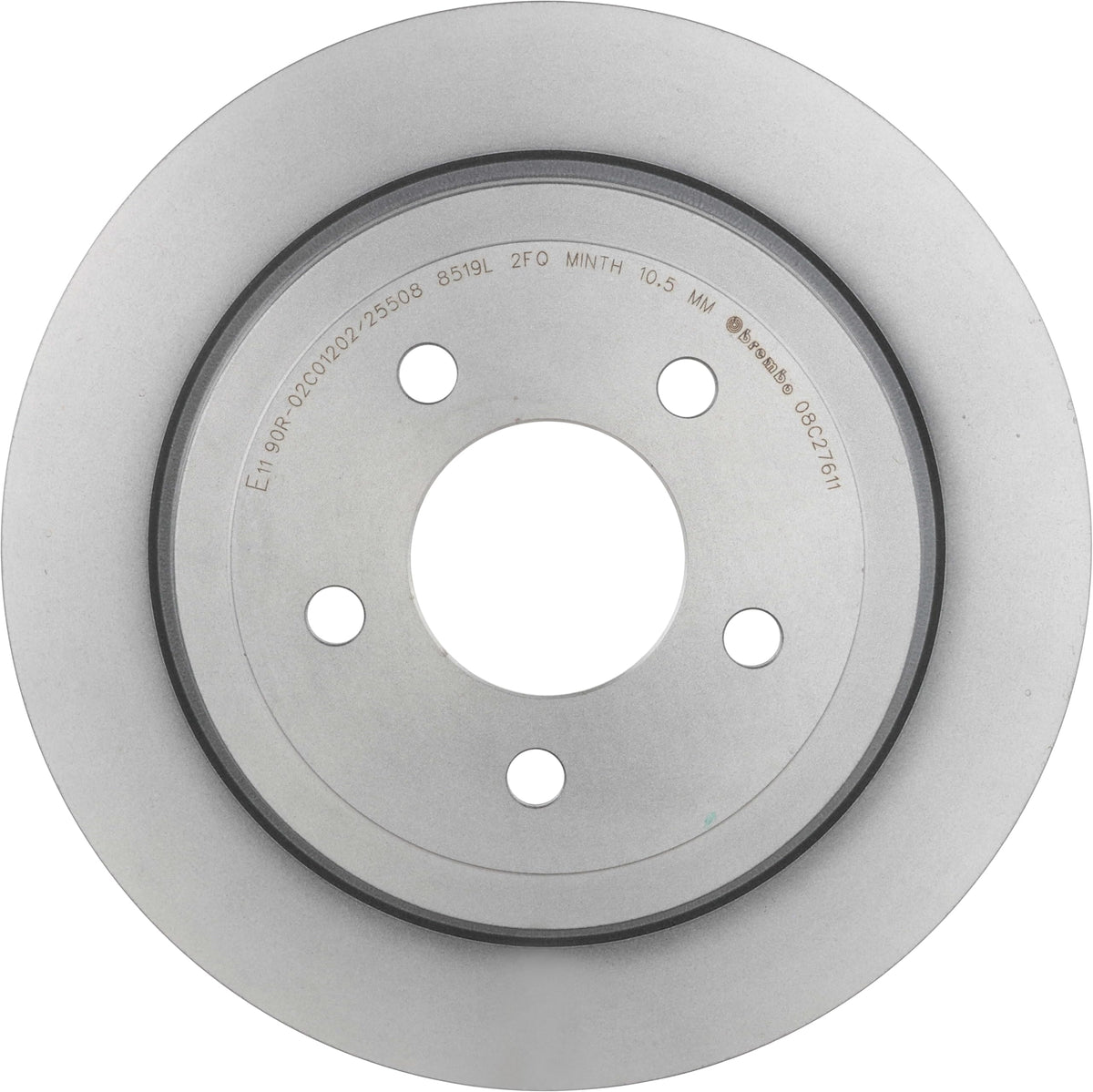 BREMBO 08C27611C02 Brembo 08.C276.11 UV Coated solid Rear Brake Rotor FORD USA OE# 3L2Z2C026AA