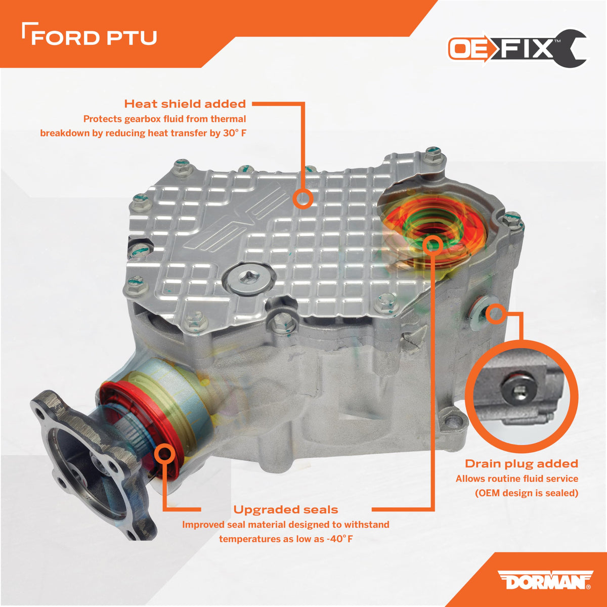 Dorman 600-235XD Patented Power Transfer Unit Assembly