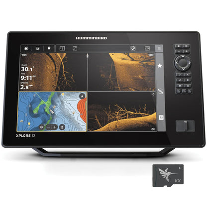 HUMMINBIRD 412020-1CHO Humminbird XPLORE 12 GPS Fish Finder, MEGA Side Imaging+ & HD Touchscreen (Control Head Only)