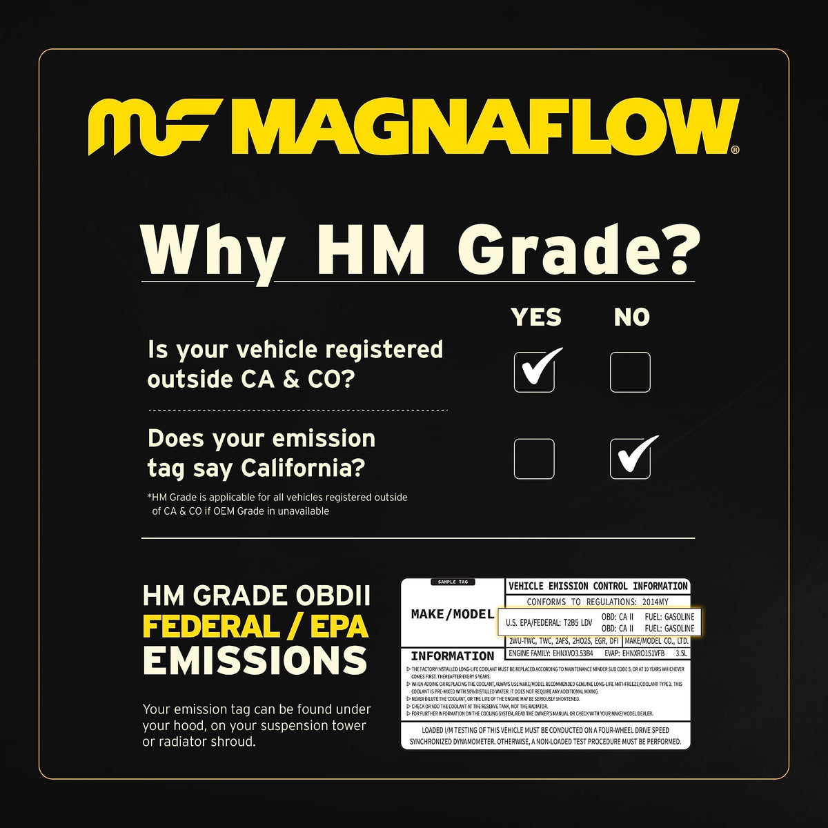 MAGNAFLOW 99005HM MagnaFlow Universal Catalytic Converter 99005HM (Federal/EPA Compliant)
