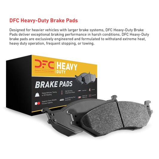 Dynamic Friction 1214-0052-00 DFC Front Heavy Duty Brake Pads