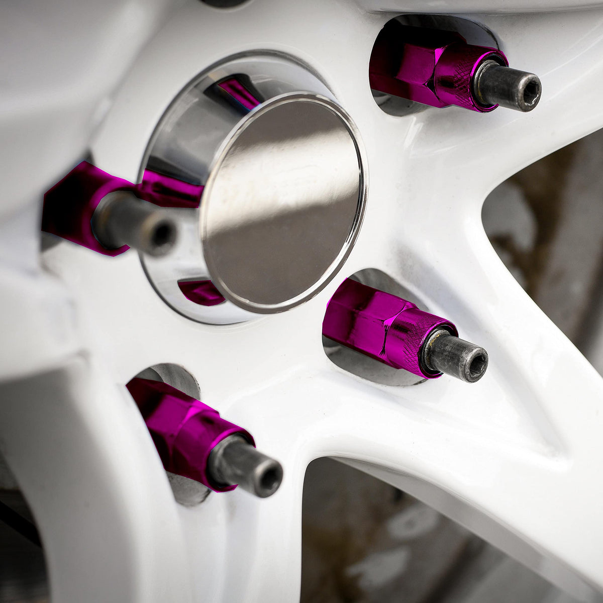 Dorman 713-385J Purple Open End Knurled Wheel Nuts