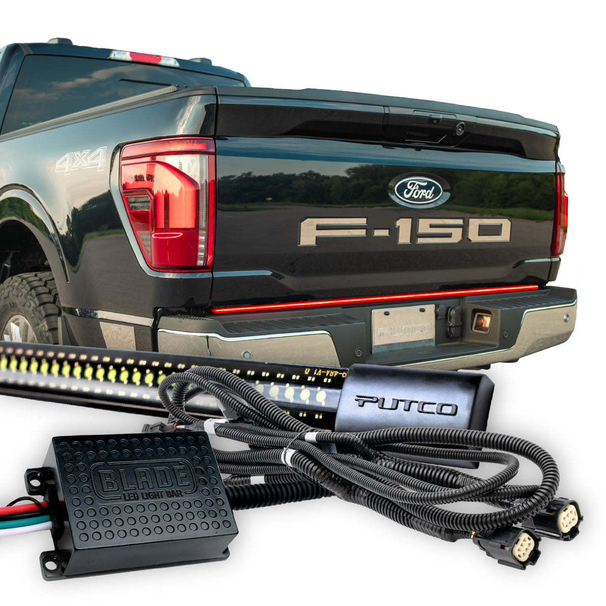 Putco 9202060-37 Putco 60" Blade LED Tailgate Light Bar Red/White LEDs & Plug-N-Play Quick Connect Harness - Fits Ford F150 2024-2027 (Only fits Models Without Onboard Scale/Tow Tech & OE LED Taillights)