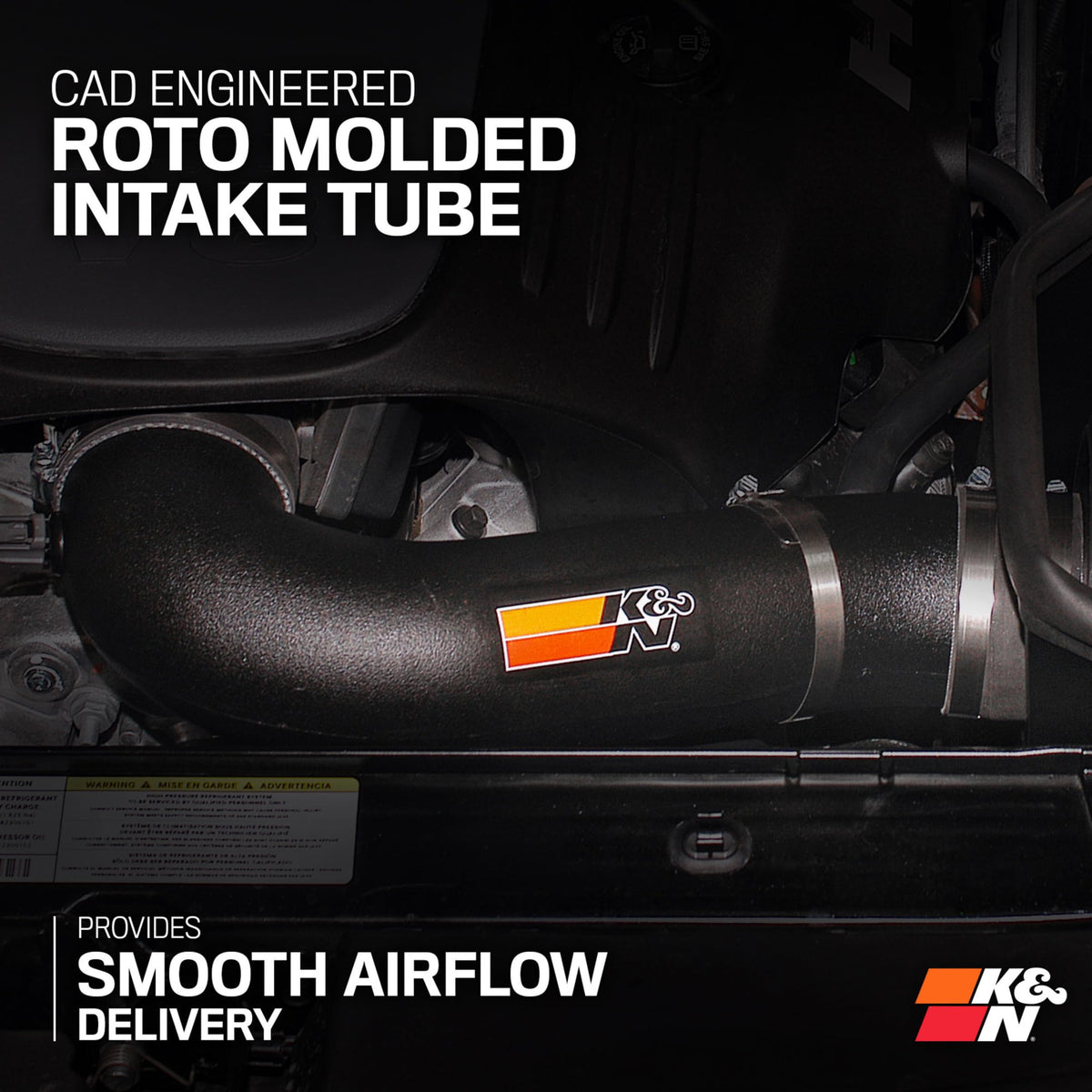 K&N 57-2575 Cold Air Intake System: High-Flow Air Filter