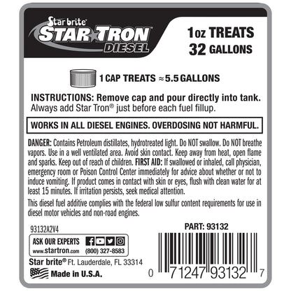 STAR BRITE 093132 Star brite Star Tron Enzyme Fuel Treatment - Super Concentrated Diesel Formula - 32 oz