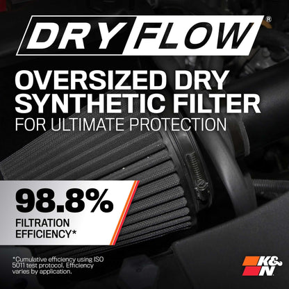 K&N 71-3070 Cold Air Intake System: Dry-Flow Air Filter