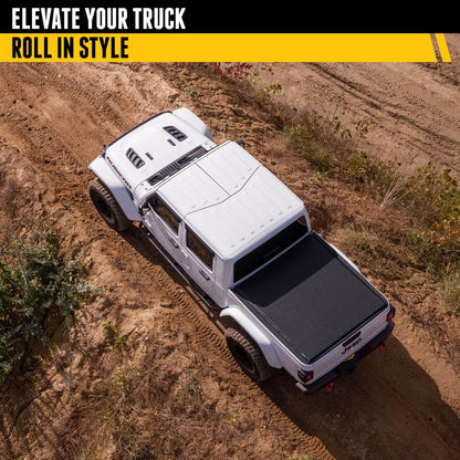 TRUXEDO 585801 RealTruck TruXedo Lo Pro Soft Roll Up Truck Bed Tonneau Cover | 585801 | Fits 2019-2024 Dodge Ram 1500 w/Multi-Function (Split) Tailgate 5' 7" Bed (67.4")