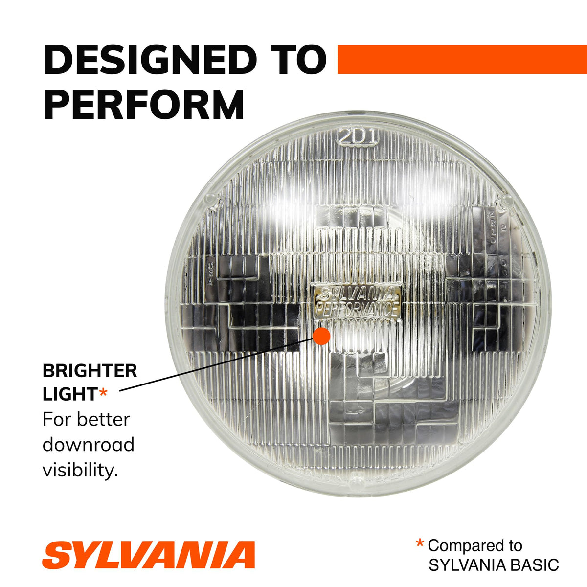 SYLVANIA H6024.BX SYLVANIA - H6024 XtraVision (7 inch Round) Sealed Beam Headlight - Halogen Headlight Replacement PAR56 - Delivers More Down Road Visibility (Contains