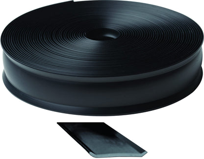 RV DESIGNER E532 RV Designer 3/4 Inch Wide Vinyl Trim Insert for RVs - Flexible Molding, Exterior Use, and Roof Edge Molding - Ideal for Travel Trailers and Campers, Heavy Duty, 50 Foot Roll, Black