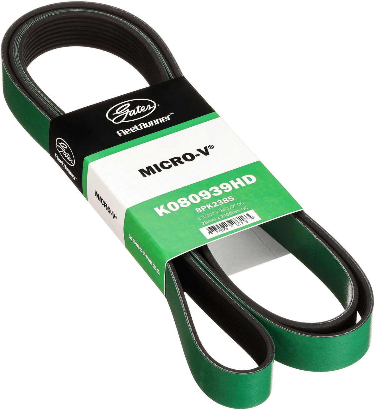 Gates K080939HD FleetRunner Heavy-Duty Micro-V Serpentine Drive