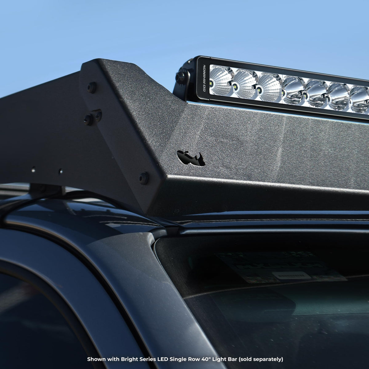 GO RHINO 750723913CSS Go Rhino Xplor Lighting: Bright Series 39.5" Single Row LED Light Bar | Side & Track Mount, Aluminum, Black | 750723913CSS